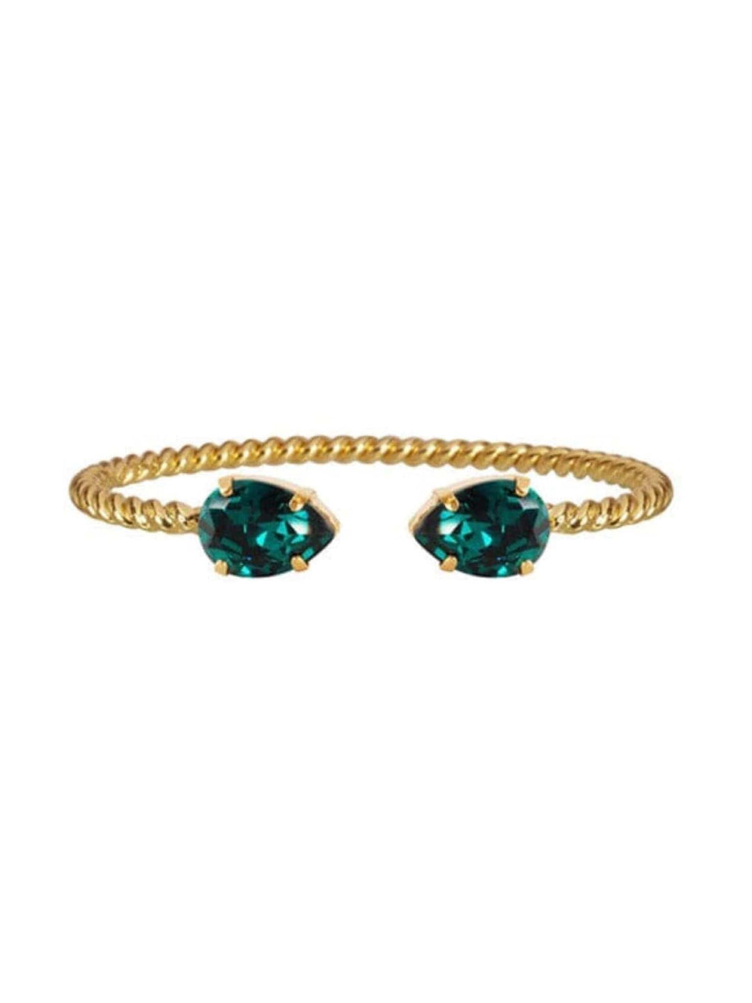 Caroline Svedbom armbånd Mini drop bracelet - emerald