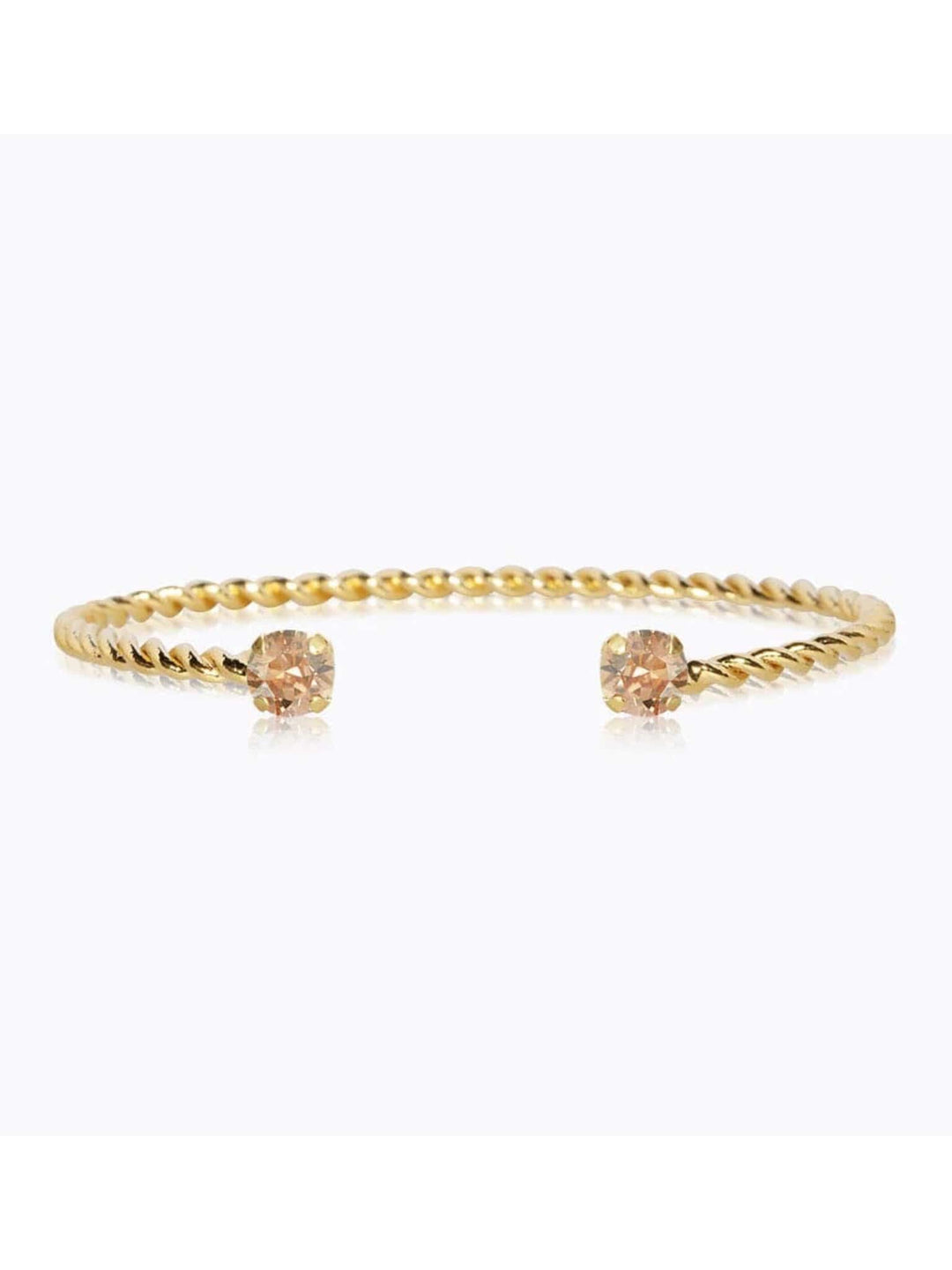 Caroline Svedbom armbånd Mini twisted bracelet - golden shadow