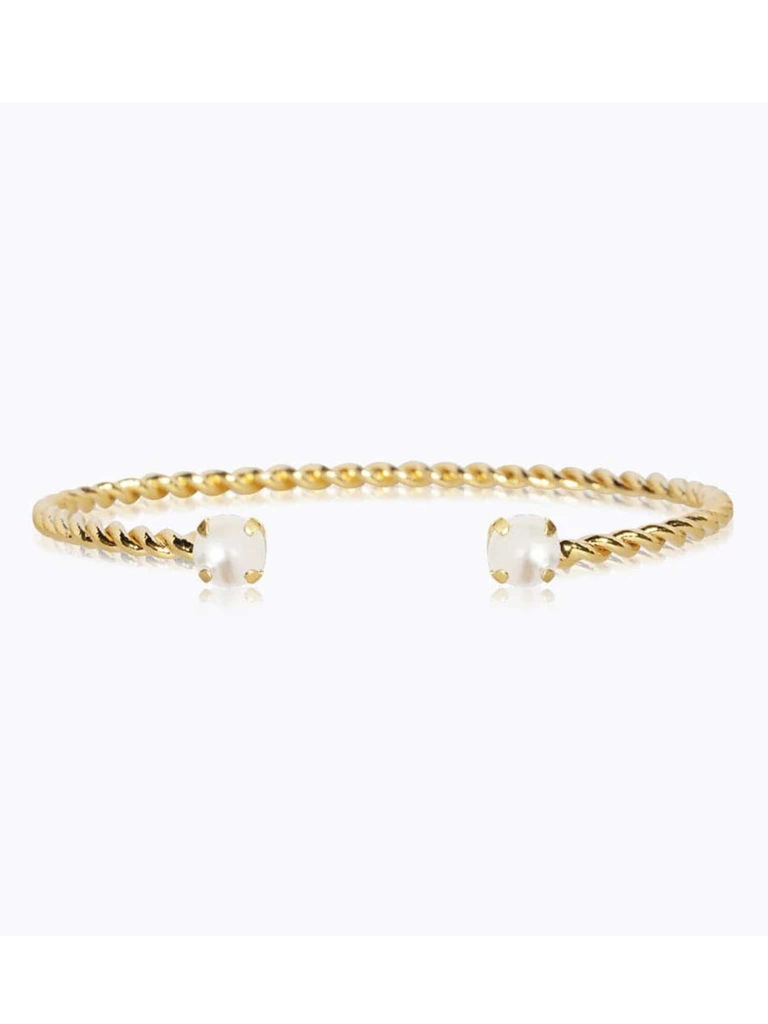 Caroline Svedbom armbånd Mini twisted bracelet - pearl