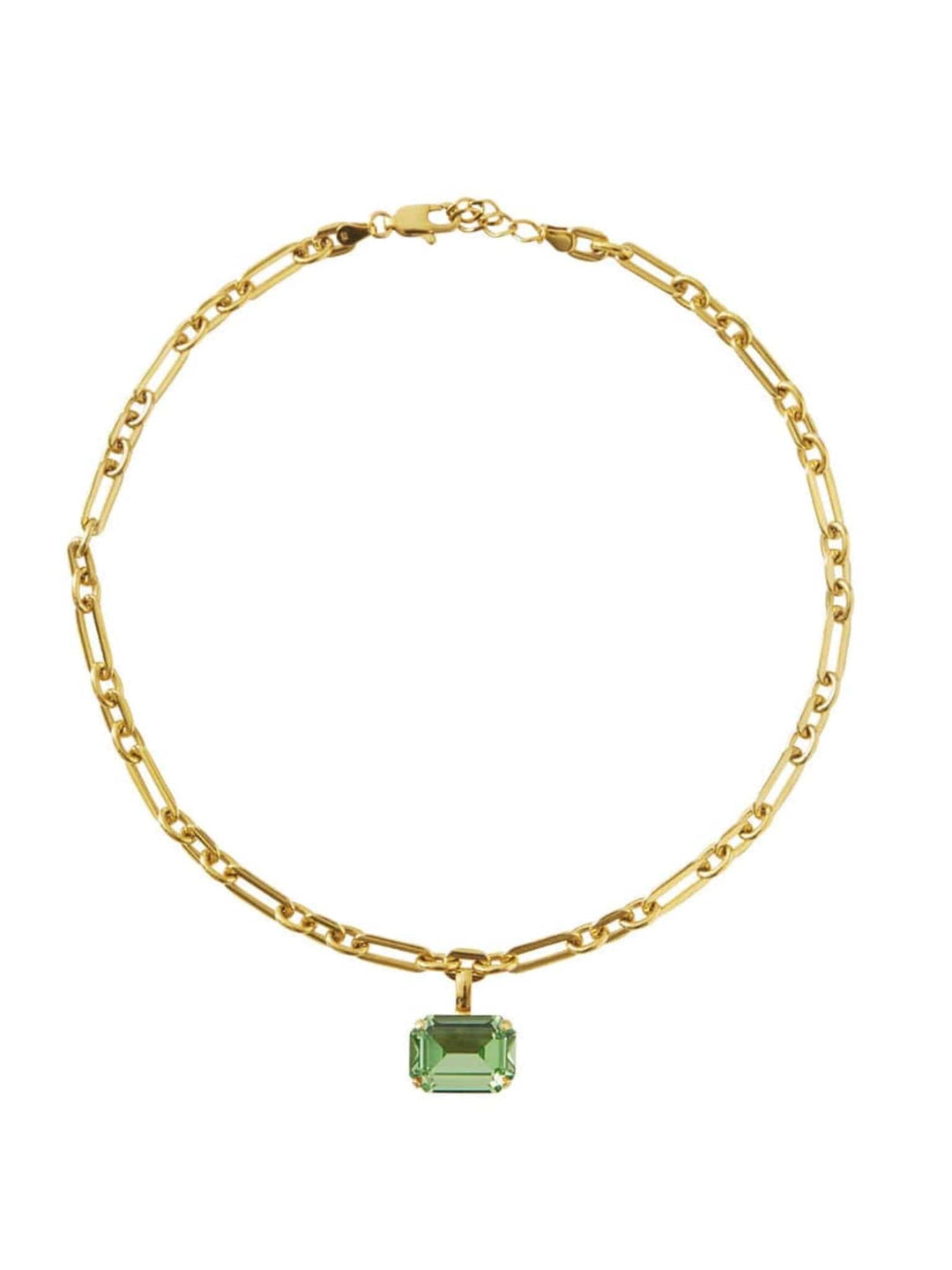 Caroline Svedbom halskjeder Lydia chain necklace - peridot