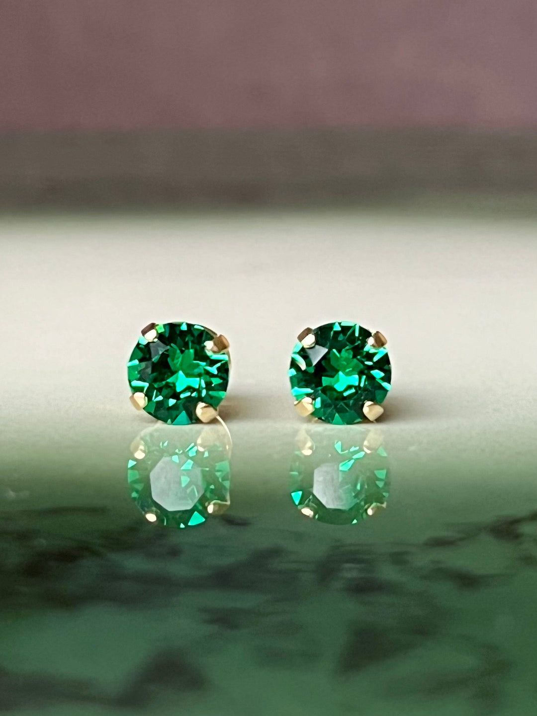 Caroline Svedbom øredobber Classic Stud earrings - majestic green