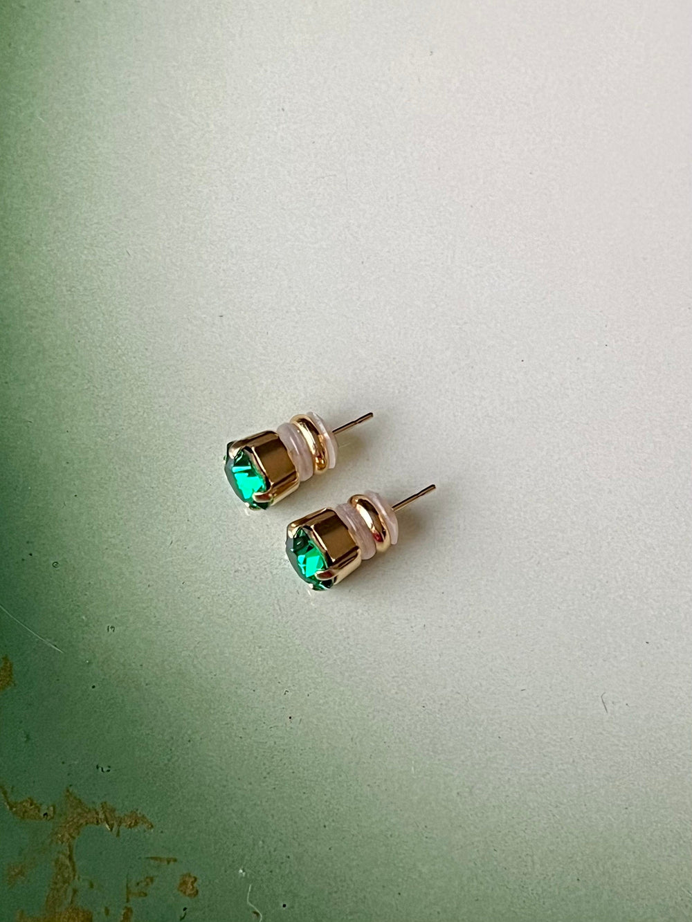 Caroline Svedbom øredobber Classic Stud earrings - majestic green