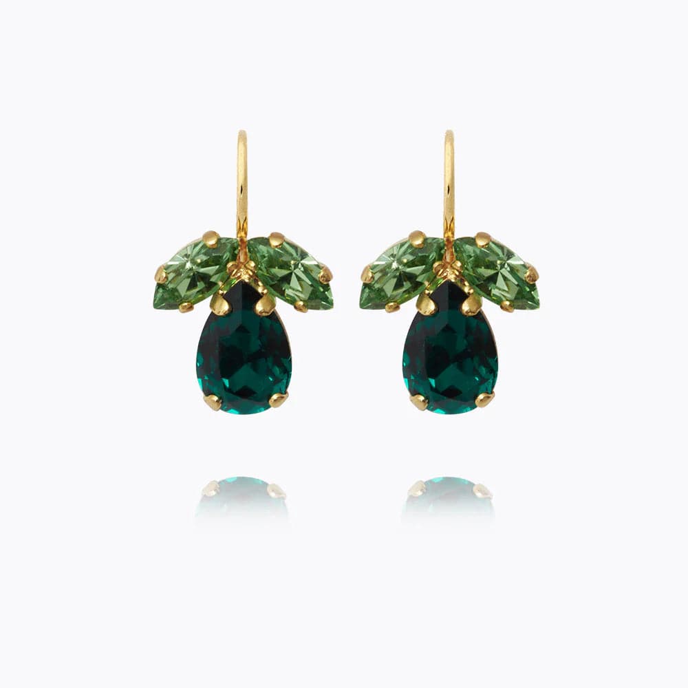 Caroline Svedbom øredobber Petite Timo earrings - green combo