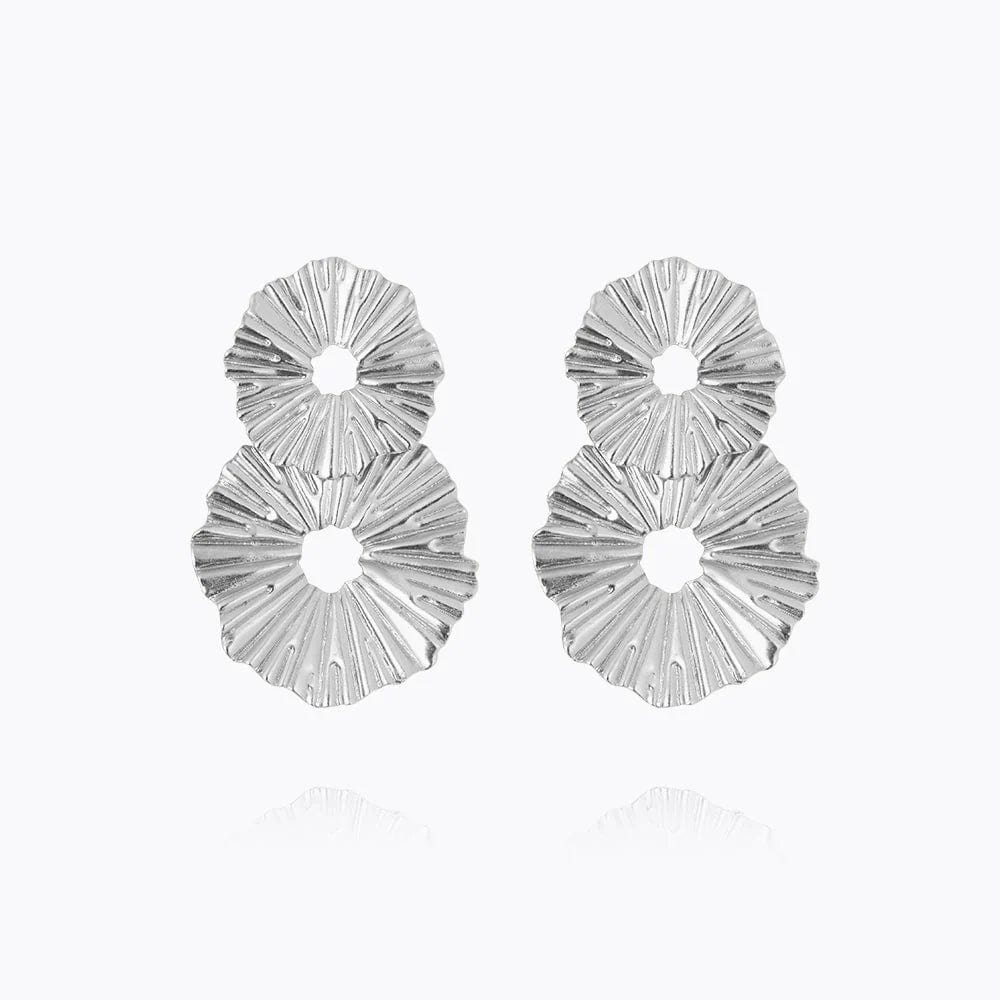 Caroline Svedbom øredobber Vassia earrings - rhodium