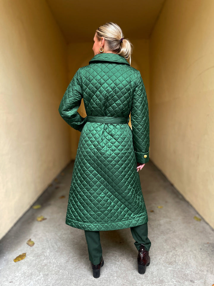 Dianas Vintage kåper Franz Coat quilt - grønn