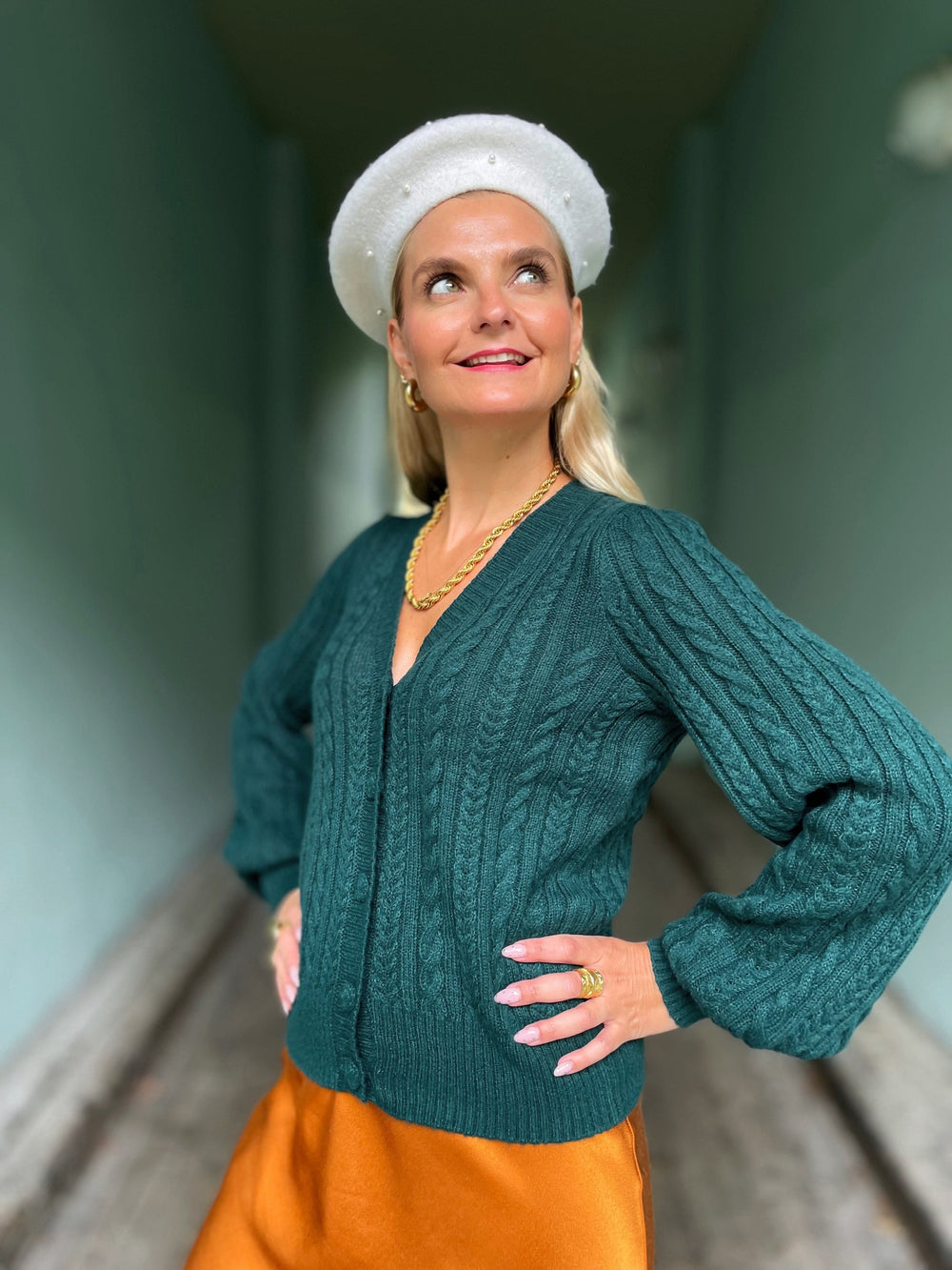 King Louie gensere Farfalle cardigan - pine green