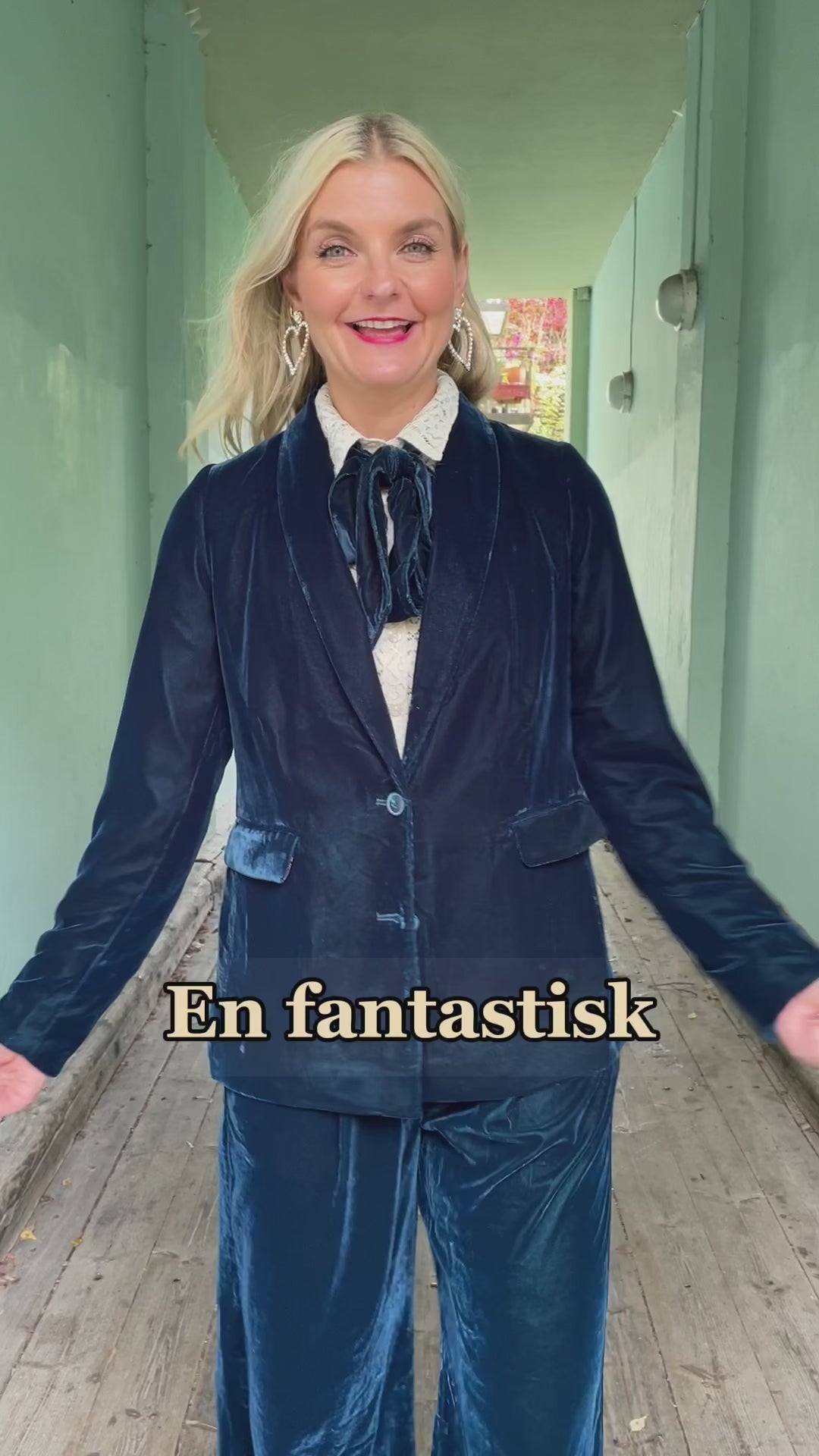 Brooke Gamine fløyel blazer