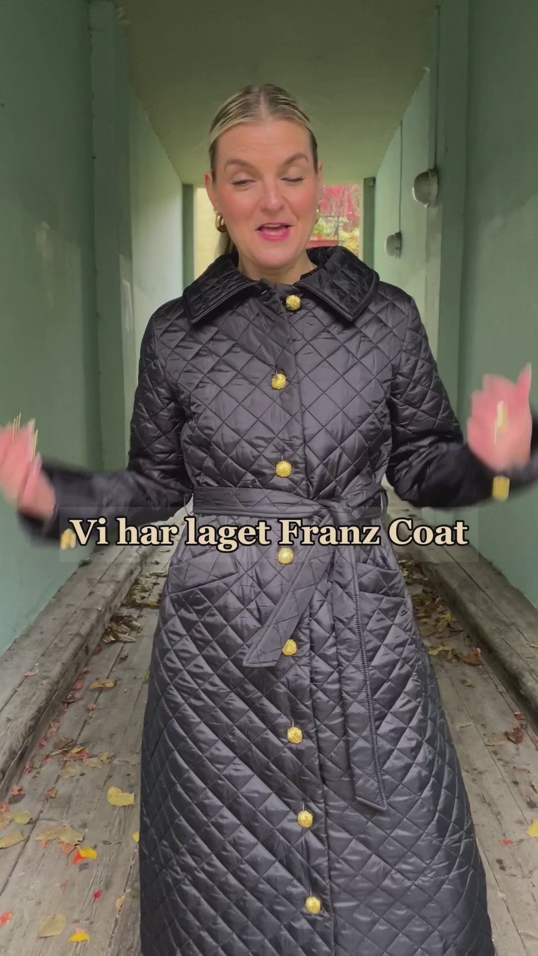 Franz Coat quilt - svart