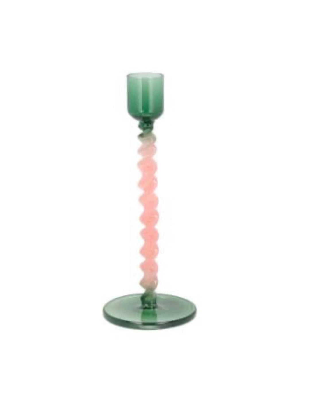 Villa Collection Lysestake Lysestake glass - grønn/rosa