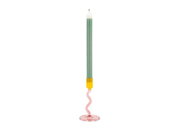 Villa Collection Lysestake Lysestake glass - rosa/gul