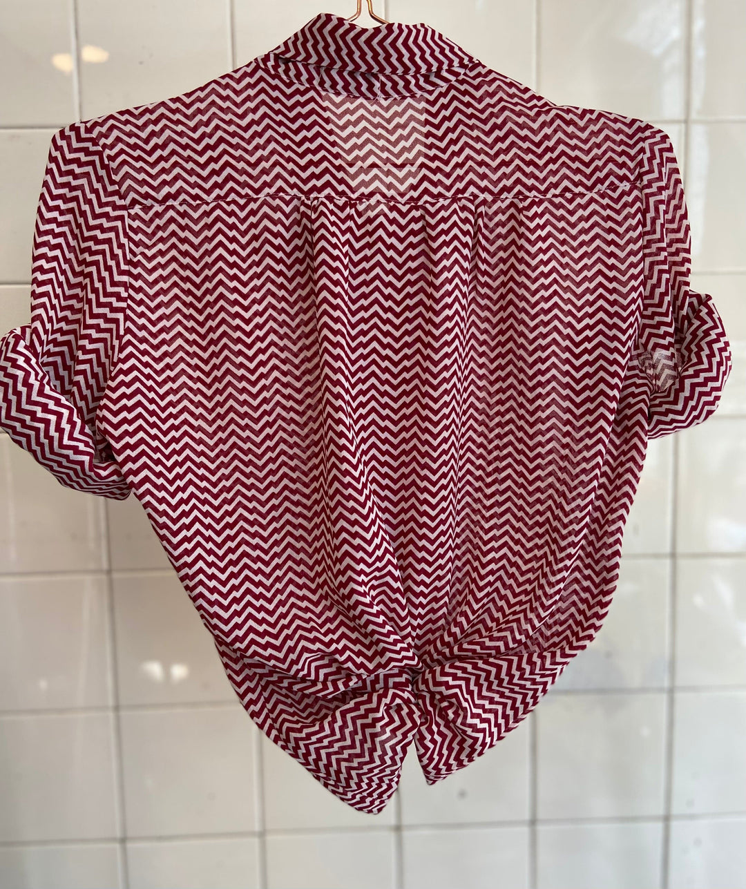 Vintage Vintage bluser L Vintagebluse - Grafer, str L