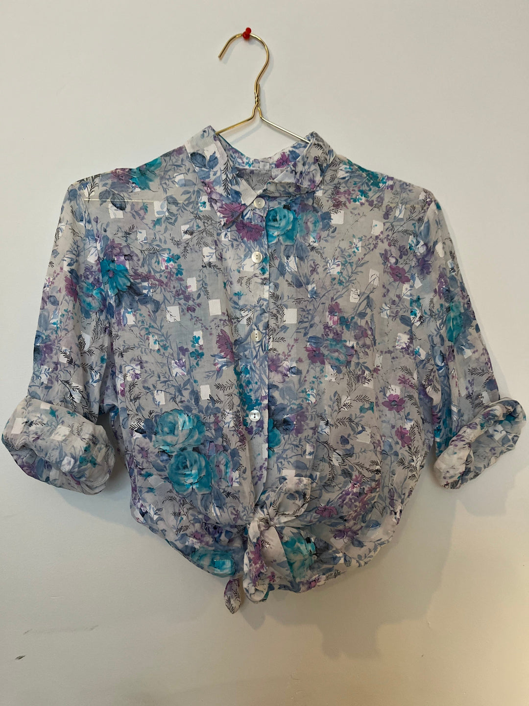 Vintage Vintage bluser L Vintagebluse - Lavendeldrøm, str L