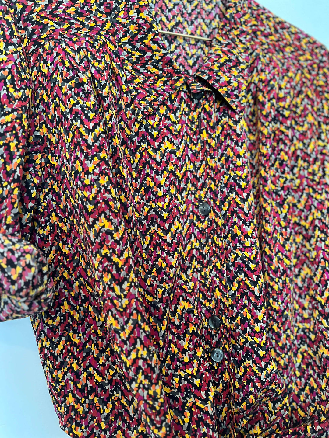 Vintage Vintage bluser L Vintagebluse - Malingflekker, str L