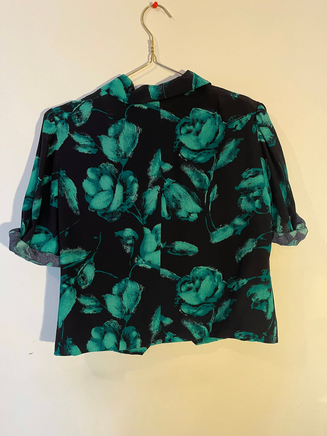 Vintage Vintage bluser S Vintagebluse - Nattblomster, str S