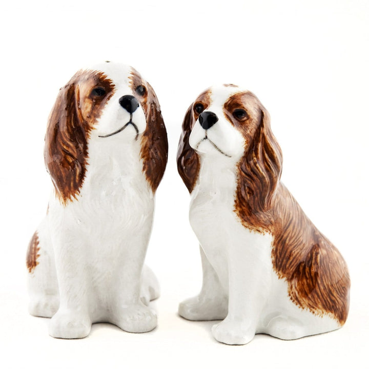 Quail Ceramics interiør Cavalier King Charles - salt og pepper