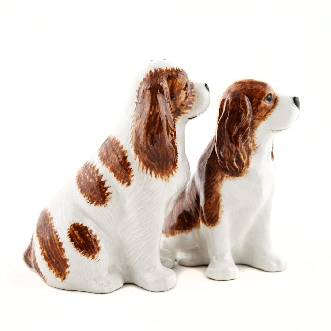 Quail Ceramics interiør Cavalier King Charles - salt og pepper